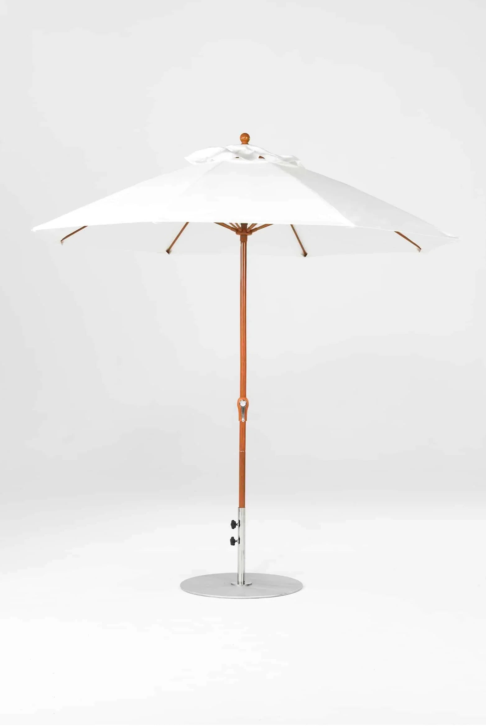 Frankford Monterey 7.5 ft Market Fiberglass -  NO Tilt -  OCTAGON Crank Umbrella