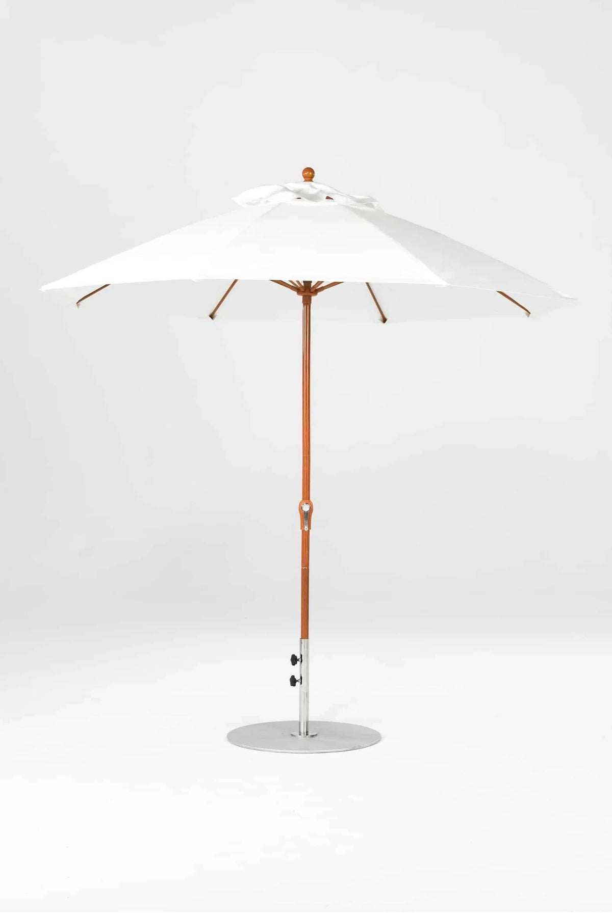Frankford Monterey 7.5 ft Market Fiberglass -  NO Tilt -  OCTAGON Crank Umbrella