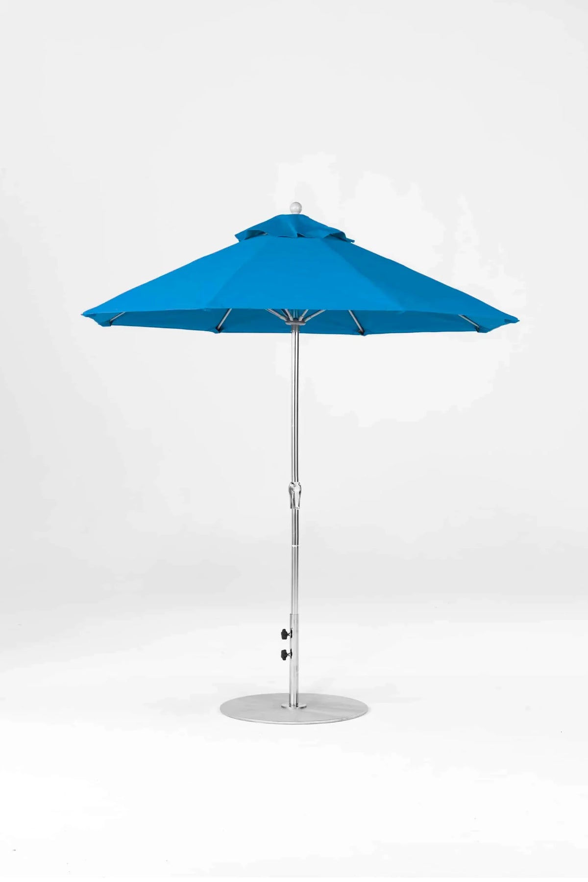 Frankford Monterey 7.5 ft Market Fiberglass -  NO Tilt -  OCTAGON Crank Umbrella
