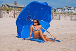 Frankford Shade Star Ash Wood 6.5' Foot Hexagon Beach Umbrella