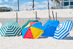 Frankford Shade Star Ash Wood 6.5' Foot Hexagon Beach Umbrella