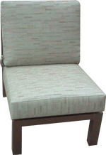Millennium Cushion Armless Lounge Sectional Couch - Deep Seating
