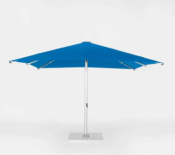 Frankford Nova Giant Center Aluminum Matte Silver 16 Foot Wide Octagon Telescoping Crank Umbrella
