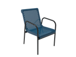 Punched Steel Stacking Cafe Chair