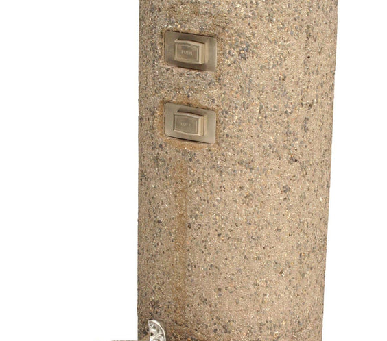 Round Concrete Pedestal Drinking Fountain
