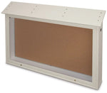 Cork Single Door Outdoor Bulletin Board  45"x30"