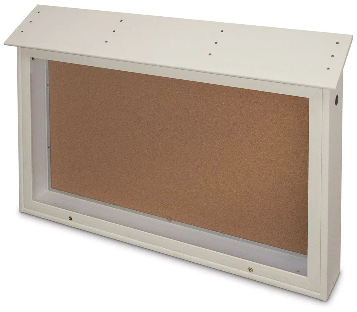 Cork Single Door Outdoor Bulletin Board  45"x30"