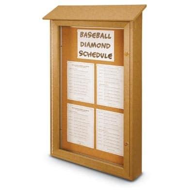 Single Door Outdoor Message Board 26"x42"
