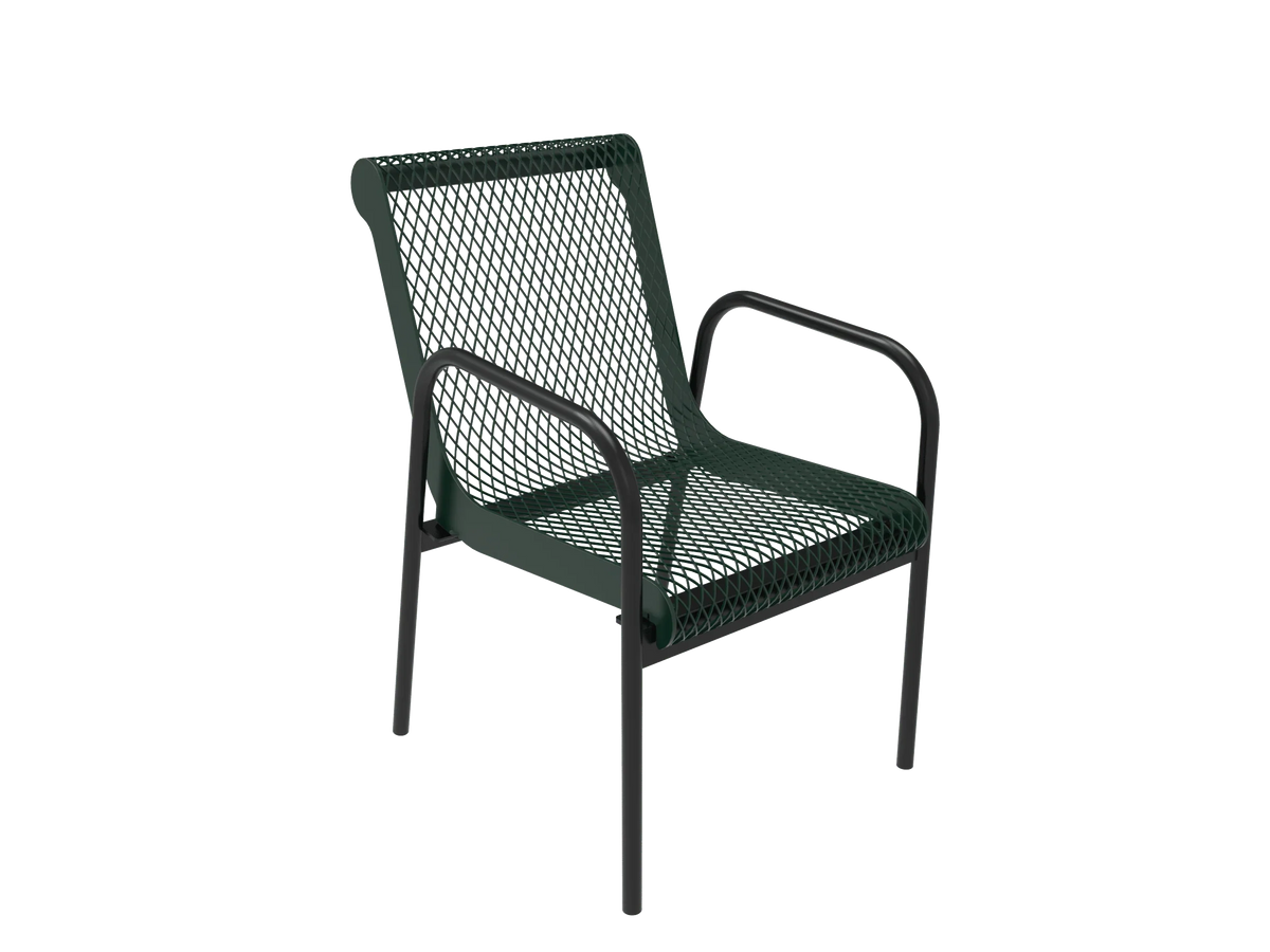 Expanded Metal Stacking Cafe Chair