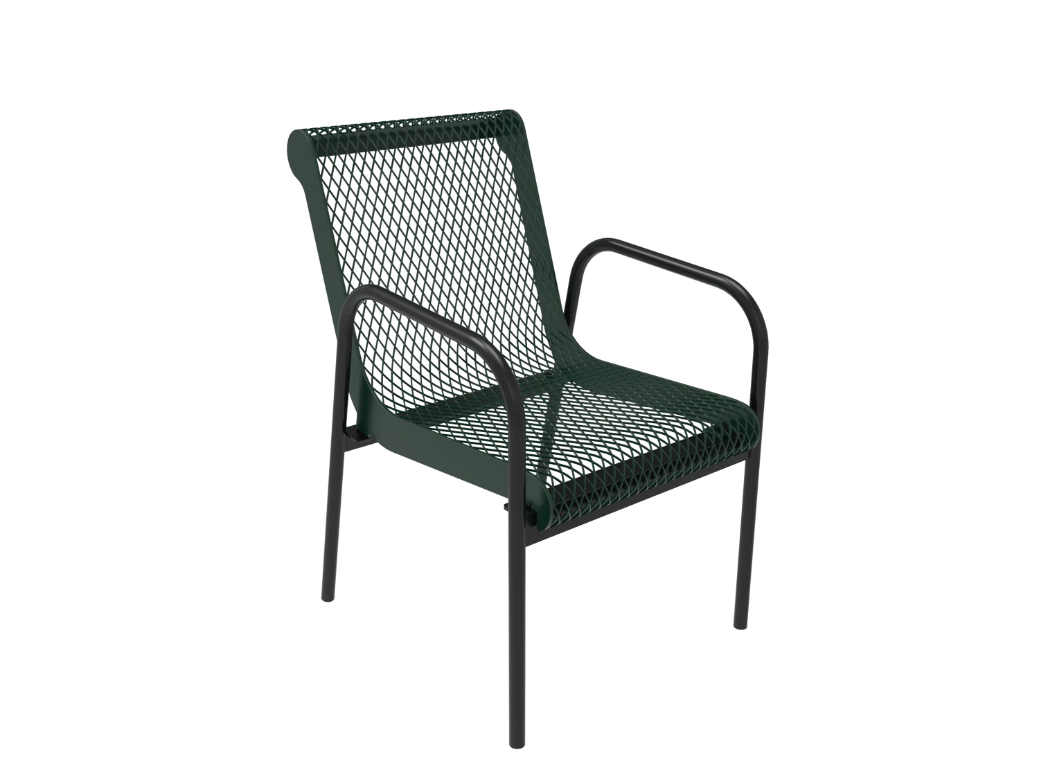 Expanded Metal Stacking Cafe Chair