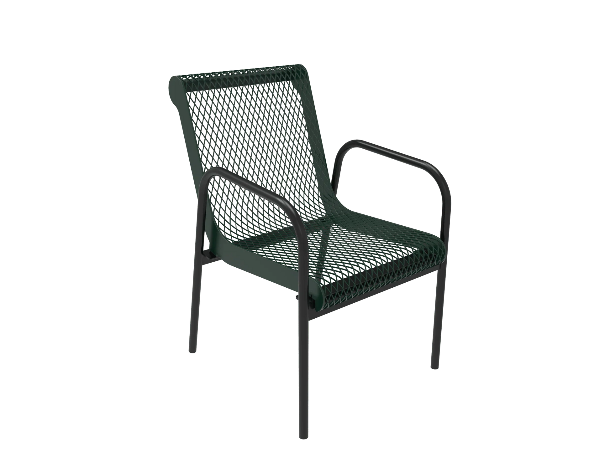 Expanded Metal Stacking Cafe Chair