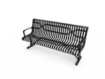 Steel Ribbed Classic Park Bench