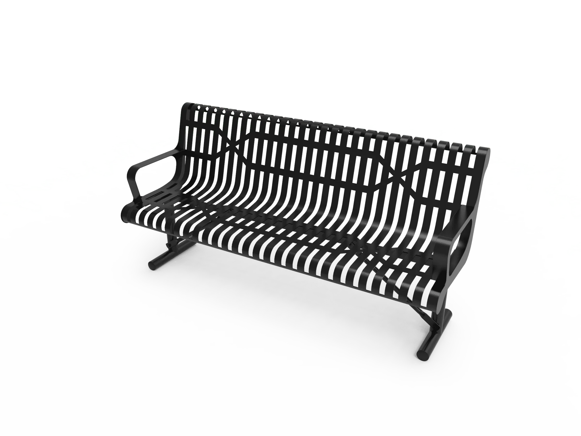 Steel Ribbed Classic Park Bench