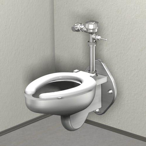 Wall Hung Toilet with Plastic Seat