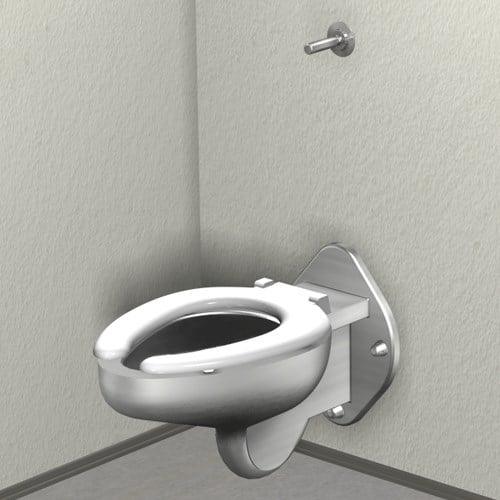 Wall Hung Toilet with Plastic Seat