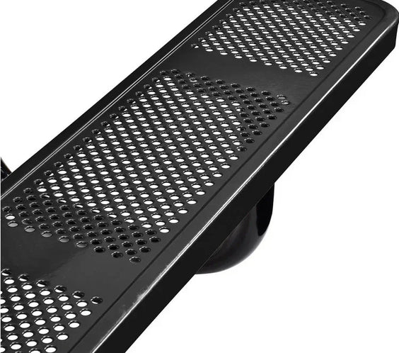 Commercial 6ft Rectangular Portable Picnic Table – Thermoplastic Punched Steel, Quick Ship