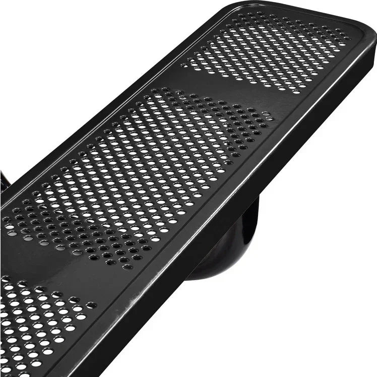 Commercial 6ft Rectangular Portable Picnic Table – Thermoplastic Punched Steel, Quick Ship