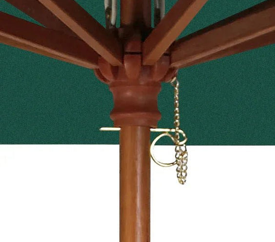 Quick Ship 94in - 7.8 Foot Commercial Outdoor Market Umbrella – Hardwood Pole - Outdoorsiness