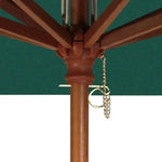 Quick Ship 94in - 7.8 Foot Commercial Outdoor Market Umbrella – Hardwood Pole - Outdoorsiness
