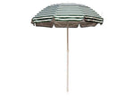 Quick Ship Solar Reflective 6 Foot Hexagon Fiberglass Beach Umbrella – UV Coated Silver Canopy - Outdoorsiness