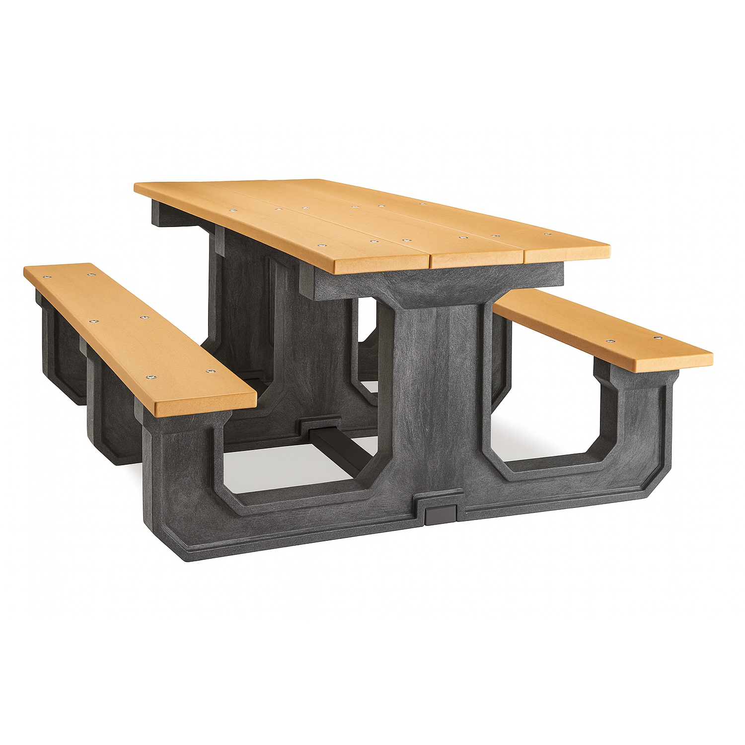 Quick Ship Rectangle Recycled Plastic Picnic Table - 6ft