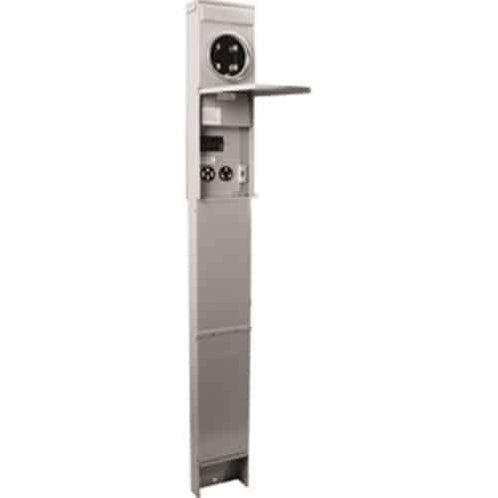 RING TYPE - 50 amp, 30 amp & 20 amp Metered RV Pedestal M075CP6010 - Direct Bury - Outdoorsiness