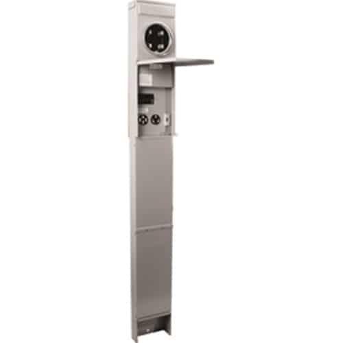 RING TYPE - 50 amp, 30 amp & 20 amp Metered RV Pedestal M075CP6010 - Direct Bury - Outdoorsiness
