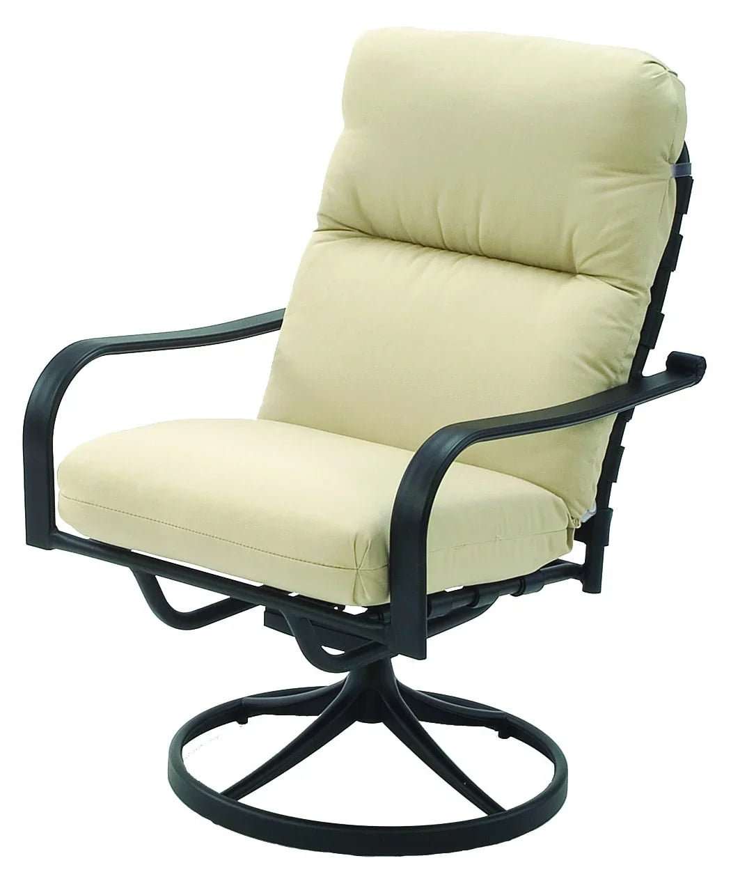 Rosetta Aluminum Outdoor Commercial Swivel Dining Chair - Outdoorsiness