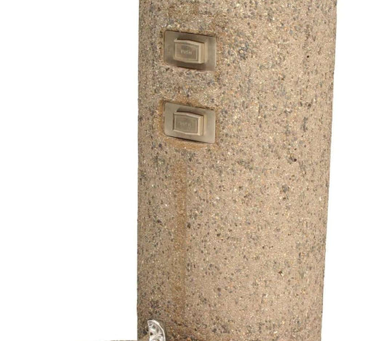 Round Concrete Outdoor Pedestal Drinking Fountain - Outdoorsiness