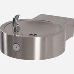 Round Stainless Steel Wall Mounted Drinking Fountain - Outdoorsiness