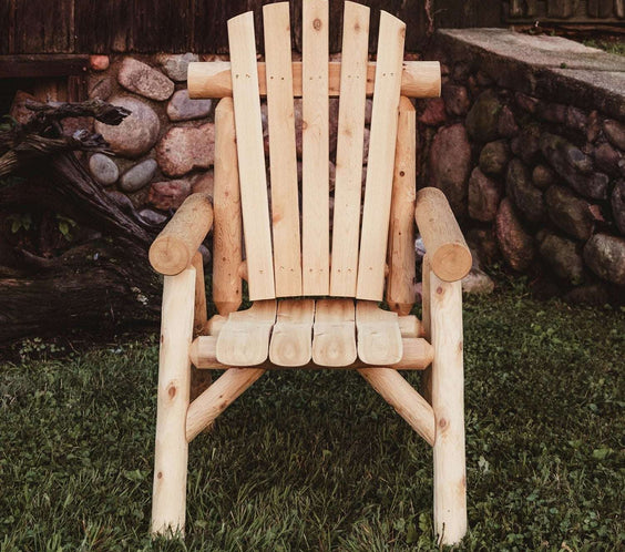Rustic Northern White Cedar Log Dining Chair – USA Made - Outdoorsiness