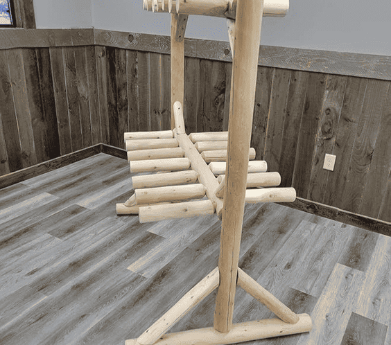 Rustic Northern White Cedar Log Ski & Snowboard Storage Rack – USA Made - Outdoorsiness
