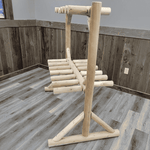 Rustic Northern White Cedar Log Ski & Snowboard Storage Rack – USA Made - Outdoorsiness