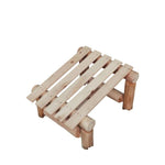 Rustic Northern White Cedar Log Slanted Ottoman – USA Made - Outdoorsiness