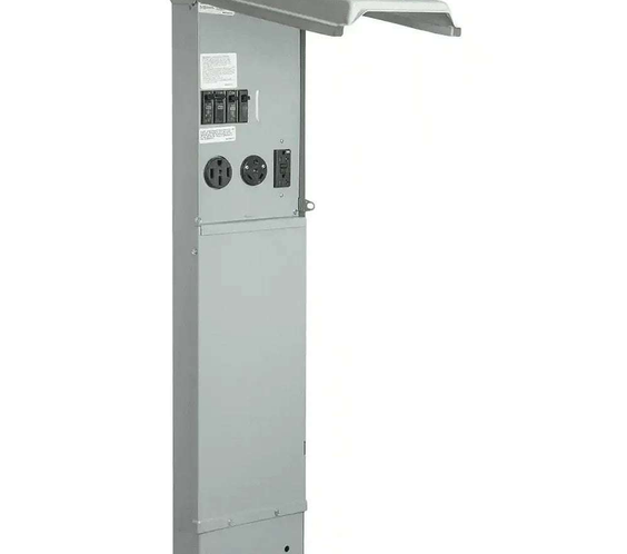 RV Pedestal 50/30/20 amp GFCI - Pad Mount - U075CP4010 - Outdoorsiness