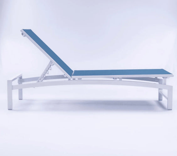 Skyline Luxury Commercial Sling Pool Chaise Lounge – 16in Aluminum