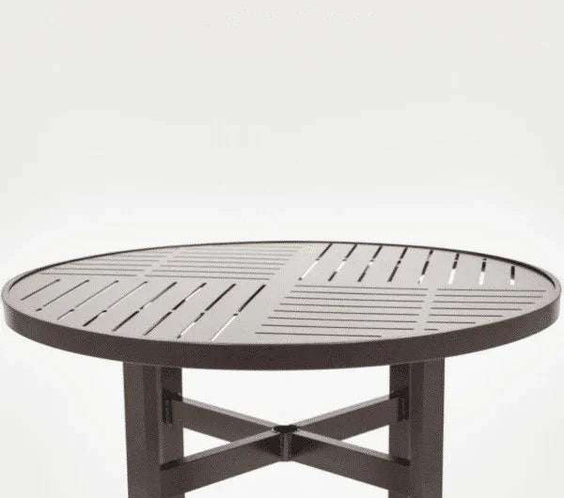 Skyline 36in Heavy Duty Aluminum Commercial Pool Patio Table – Punched Top - Outdoorsiness