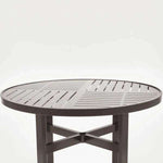 Skyline 36in Heavy Duty Aluminum Commercial Pool Patio Table – Punched Top - Outdoorsiness