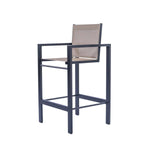 Skyline Commercial Sling Bar Height Stool – Powder-Coated Aluminum, Contemporary - Outdoorsiness