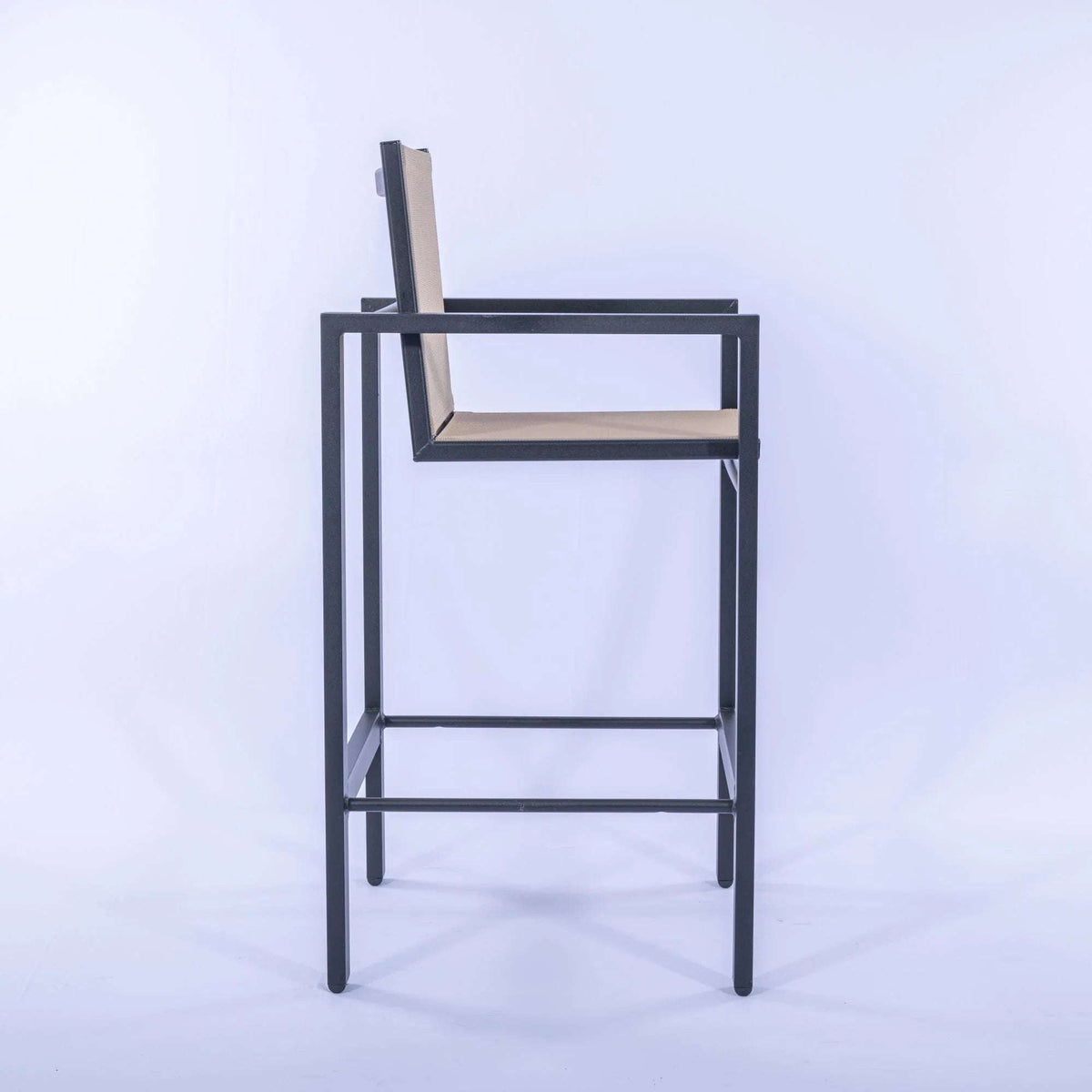 Skyline Commercial Sling Bar Height Stool – Powder-Coated Aluminum, Contemporary - Outdoorsiness