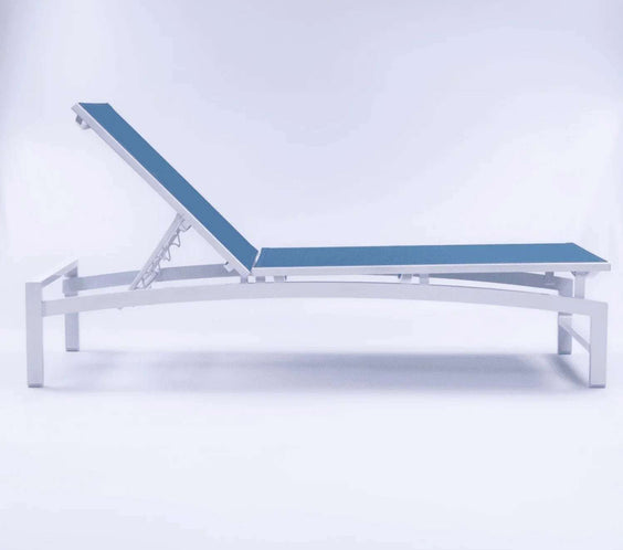 Skyline Luxury Commercial Sling Pool Chaise Lounge – 16in Aluminum - Outdoorsiness