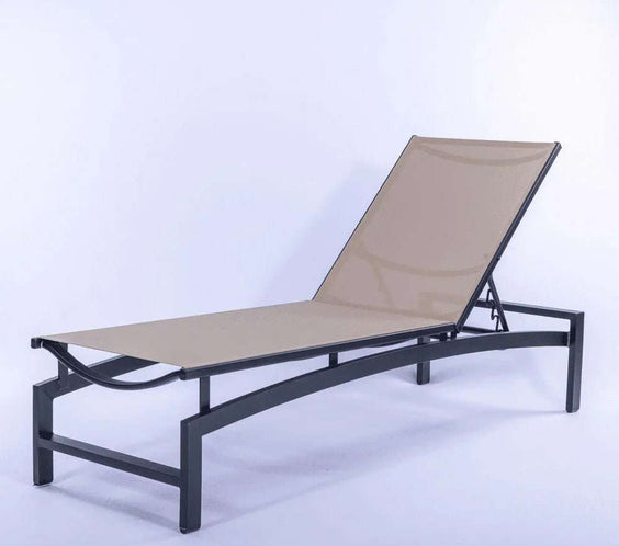 Skyline Luxury Commercial Sling Pool Chaise Lounge – 16in Aluminum - Outdoorsiness