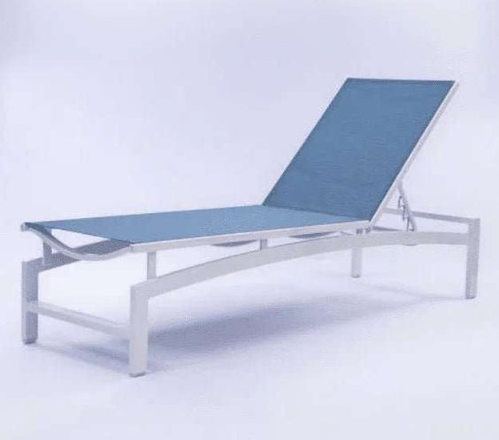 Skyline Luxury Commercial Sling Pool Chaise Lounge – 16in Aluminum - Outdoorsiness