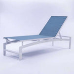 Skyline Luxury Commercial Sling Pool Chaise Lounge – 16in Aluminum - Outdoorsiness
