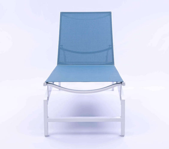 Skyline Luxury Commercial Sling Pool Chaise Lounge – 16in Aluminum - Outdoorsiness