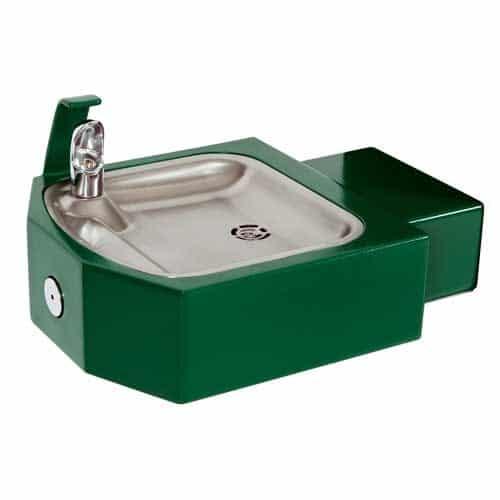 Square Stainless Steel Wall Mounted Drinking Fountain - Outdoorsiness