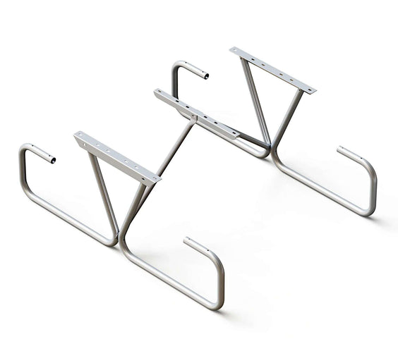 Standard Duty Bolted Picnic Table Frame Kit – Galvanized, 6ft or 8ft, Quick Ship - Outdoorsiness