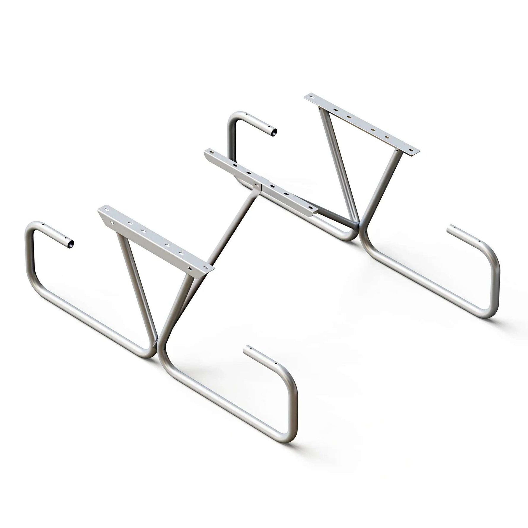 Standard Duty Bolted Picnic Table Frame Kit – Galvanized, 6ft or 8ft, Quick Ship - Outdoorsiness
