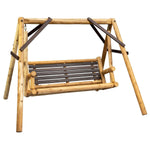 ThermaFusion Cedar Log 5-Foot Yard Swing – Northern White Cedar & Red Oak – USA Made - Outdoorsiness