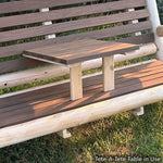 ThermaFusion Cedar Log Tete-A-Tete Porch Swing – Northern White Cedar & Red Oak – USA Made - Outdoorsiness